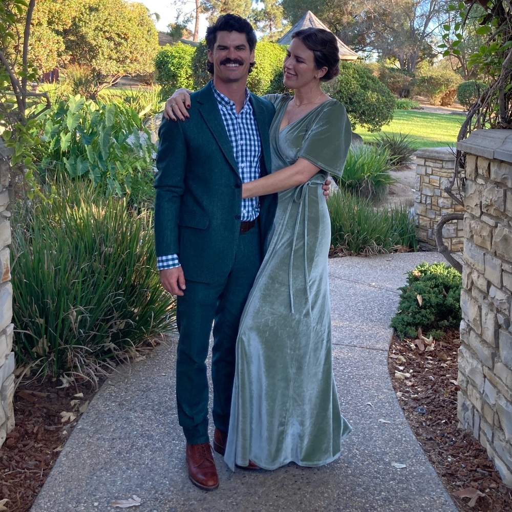 Baltic Born Meghan Velvet Wrap Maxi Dress